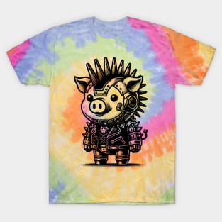 Gothic Punk Pig T-Shirt